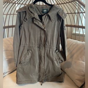 ROOTS | Brown Hooded Utility Jacket